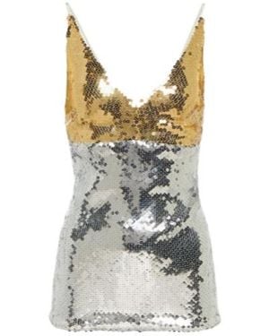 Victoria Beckham Sequined Top - Gray