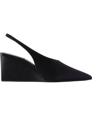 Alaïa Cube 75 Wedge Sandals - Blue