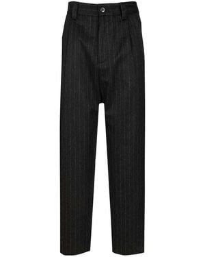 Barena Striped Tailored Pants - Black