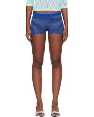 GIMAGUAS Camu Striped Shorts - Blue
