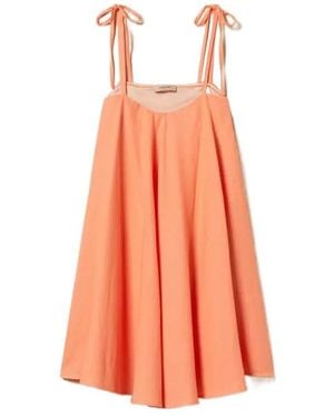 Twinset A-Line Short Dress - Orange