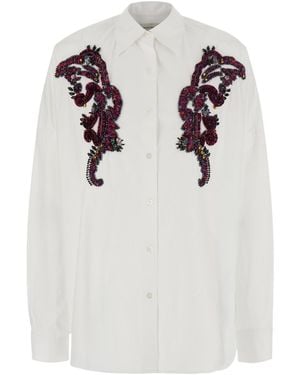 Dries Van Noten Long-Sleeved Shirt - White
