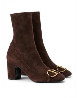 Gucci Half Clamp Ankle Boots - Brown