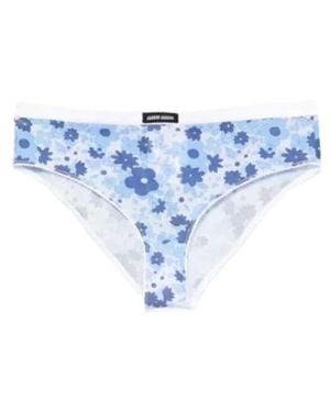 Miu Miu Stretch Fabric Bikini Panties - Blue