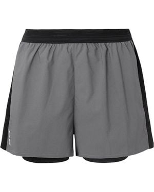 On Shoes Lumos Performance Layered Recycled-Shell Shorts - Grey