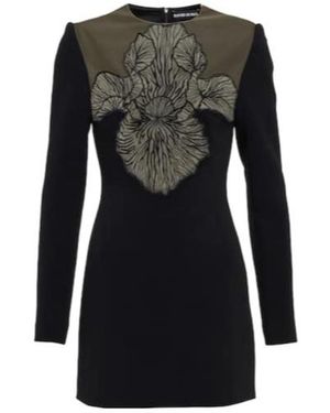 David Koma Macrame-Detail Minidress - Black