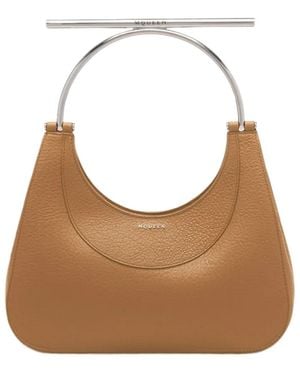 McQueen Mini Cross-Bar Tote Bag - Brown