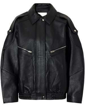 Frankie Shop Hudson Bomber Jacket - Black