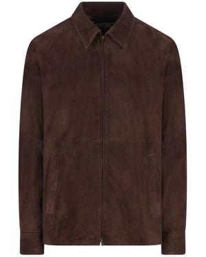 Herno Long-Sleeved Zipped Jacket - Brown