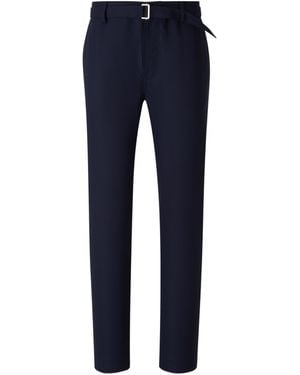 Canali Belted Tailored Trousers - Blue