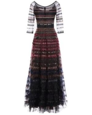 Dior Wide Neckline Dress - Purple