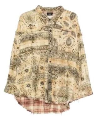 R13 Oversized Paisley Shirt - Natural
