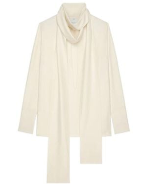 Givenchy Long Lavalliere Blouse - White