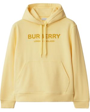 Burberry Hooded Sweatshirt - Yellow