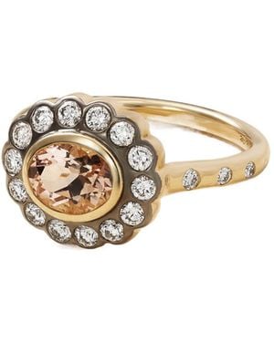 Marlo Laz 18-Karat, Morganite And Diamond Ring - White