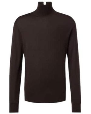 Calvin Klein Ash Wool Turtleneck Jumper - Black
