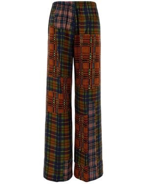 Dries Van Noten Elasticated Viscose Pants - Brown