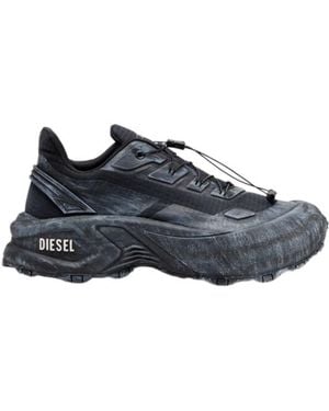 DIESEL D-Cage Low-Top Runner Trainers - Blue