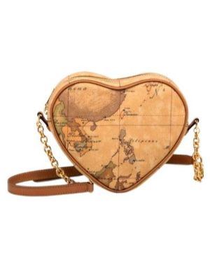 Alviero Martini Geo Classic Heart-Shaped Bag - Natural