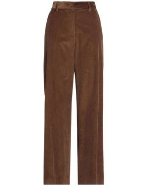Weekend by Maxmara Loose Corduroy Pants - Brown