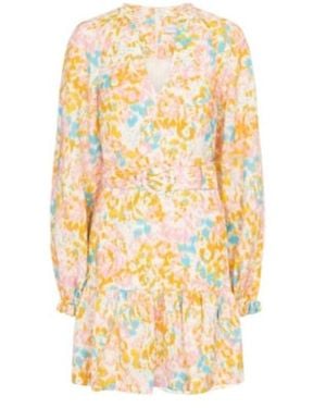 Rebecca Vallance Ottoman Printed Minidress - Metallic