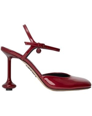 Loewe Toy Ankle Strap Pump - Red