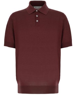Brunello Cucinelli Collared Short-Sleeved Polo Shirt