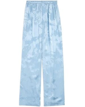 Balenciaga Washed Crayon Allover Pyjama Trousers - Blue