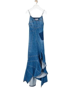 Loewe Ruffle Dress - Blue