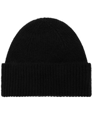 Roberto Collina Ribbed Knit Hat - Black