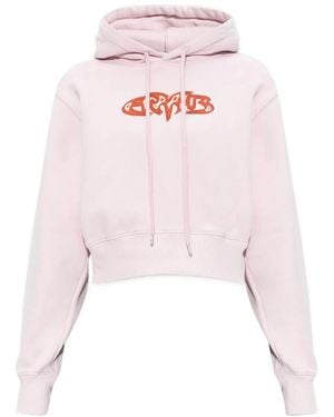Ambush Graphic Baby Printed Hoodie - Pink