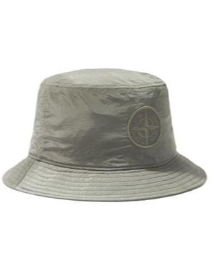 Stone Island Compass-Embroidered Bucket Hat - Green
