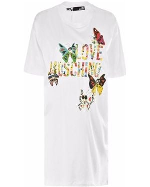 Moschino Printed Dress - White