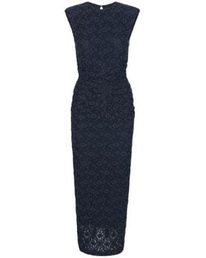ROTATE BIRGER CHRISTENSEN Long Midi Lace Dress - Blue