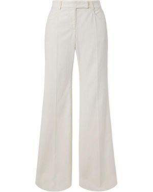Brunello Cucinelli Flared Trousers - White