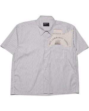 Enfants Riches Deprimes Anti-Communist League Short Sleeve Shirt - Grey