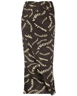 Nanushka Bodycon Midi Skirt - Black