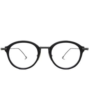 Thom Browne Eyewear Round Frame Glasses - White