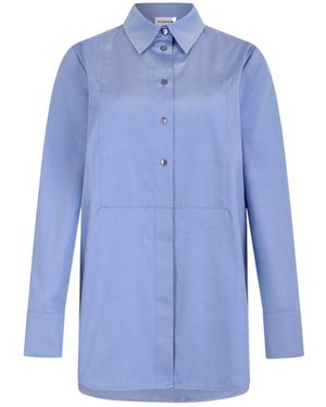 P.A.R.O.S.H. Color-Block Long-Sleeve Shirt - Blue
