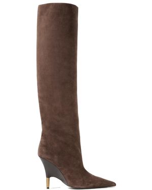 KHAITE Bella Knee-High Boots - Brown