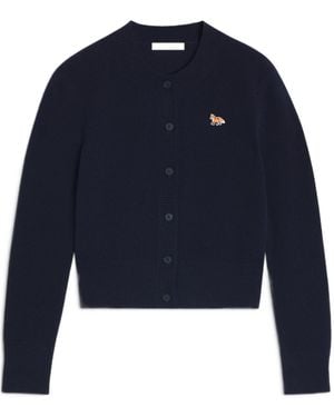 Maison Kitsuné Maison Kitsuné Baby Fox Fitted Cardigan - Blue