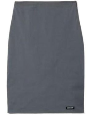 Miu Miu Stretch Poplin Skirt - Grey