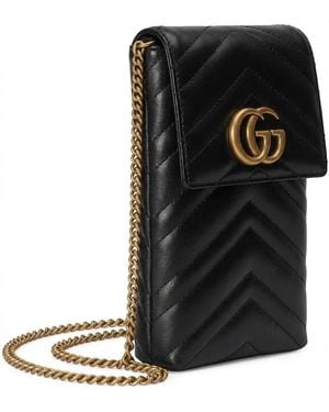 Gucci Marmont Quilted Mini Bag - Black