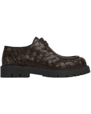 Bottega Veneta Haddock Lace-Up Shoes - Brown