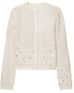 FRAME Knitted Cardigan - White