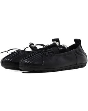 Simone Rocha Embellished Ballet Flats - Black