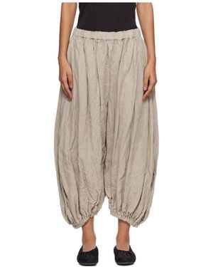 Comme des Garçons Elastic Waist Casual Pants - Natural