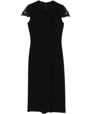Ermanno Scervino Lace-Trimmed Dress - Black