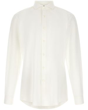 BOSS Stretch Cotton Shirt - White