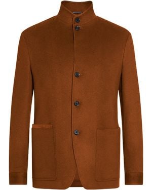 ZEGNA Buttoned Chore Jacket - Brown